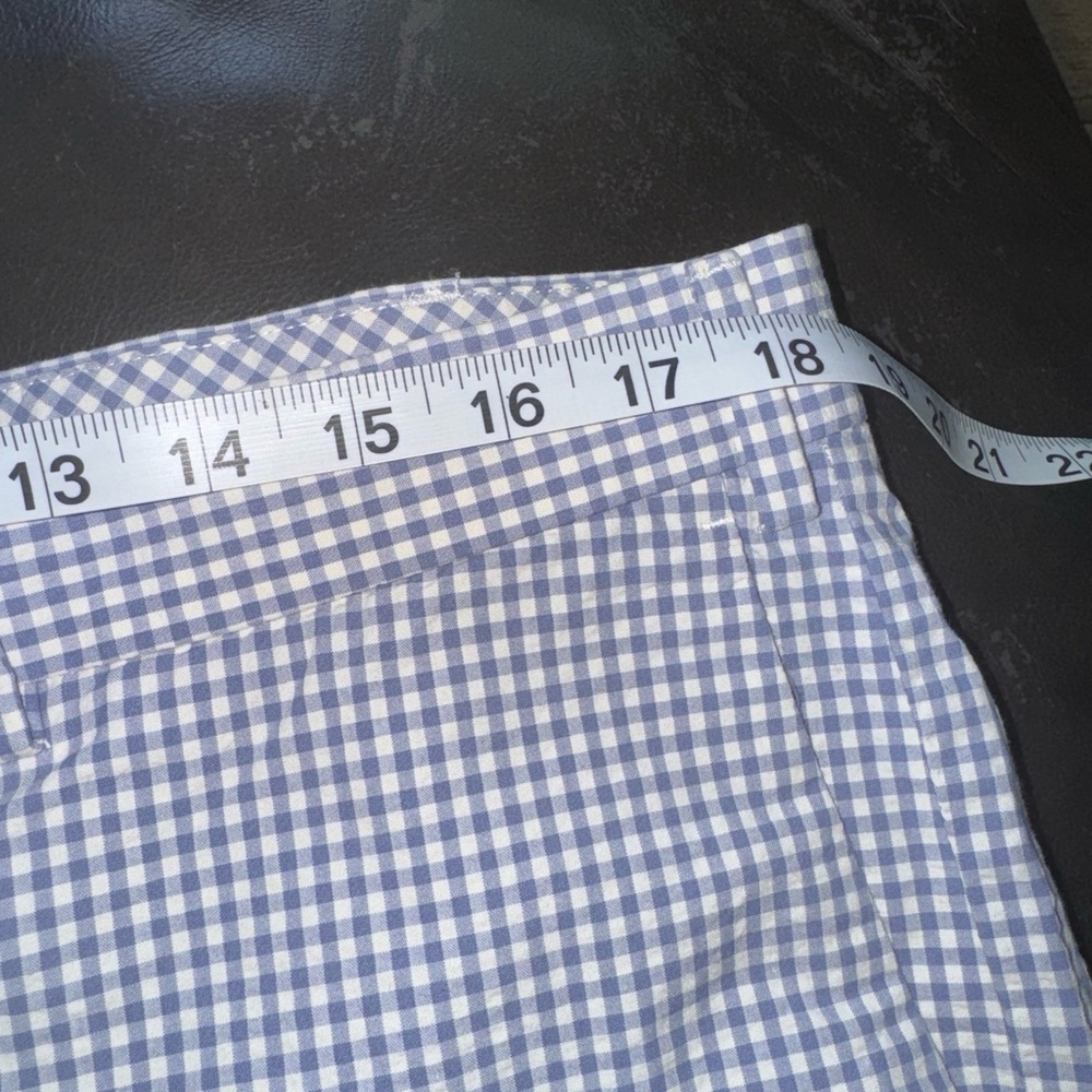 Ralph Lauren-Light Blue Checked Searsucker Shorts-Preppy-Men Size 36-orig $89 - Picture 4 of 5
